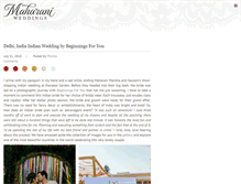 Tablet Screenshot of maharaniweddings.com